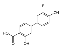 4-(3-fluoro-4-hydroxyphenyl)-2-hydroxybenzoic acid Structure