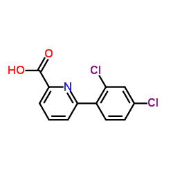 6-(2,4-Dichlorophenyl)-2-pyridinecarboxylic acid Structure