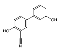 2-hydroxy-5-(3-hydroxyphenyl)benzonitrile结构式