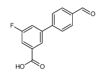 3-fluoro-5-(4-formylphenyl)benzoic acid Structure