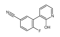 4-fluoro-3-(2-oxo-1H-pyridin-3-yl)benzonitrile结构式