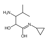 3-amino-N-cyclopropyl-2-hydroxy-4-methylpentanamide结构式