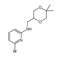 6-bromo-N-((5,5-dimethyl-1,4-dioxan-2-yl)methyl)pyridin-2- amine结构式