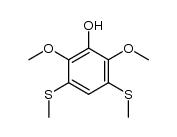2,6-dimethoxy-3,5-bis(methylthio)phenol Structure