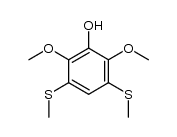 2,6-dimethoxy-3,5-bis(methylthio)phenol结构式