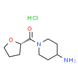 (S)-(4-Aminopiperidin-1-yl)(tetrahydrofuran-2-yl)methanone hydrochloride structure