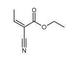 ethyl α-cyanocrotonate结构式