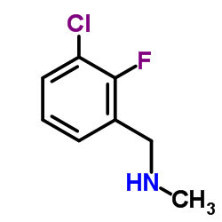 1-(3-Chloro-2-fluorophenyl)-N-methylmethanamine Structure