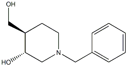 (3R,4R)-1-benzyl-4-(hydroxymethyl)piperidin-3-ol结构式