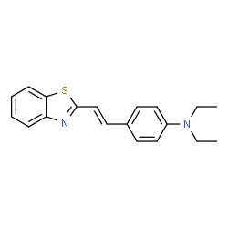 2-p-Diethylaminostyrylbenzothiazole结构式