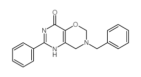 3-Benzyl-6-phenyl-3,4-dihydro-2H-pyrimido(4,5-e)(1,3)oxazin-8-ol结构式