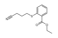 Ethyl S-(3-cyanopropyl)thiosalicylate结构式