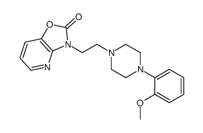 3-[2-[4-(2-methoxyphenyl)piperazin-1-yl]ethyl]-[1,3]oxazolo[4,5-b]pyridin-2-one结构式