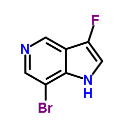 7-Bromo-3-fluoro-1H-pyrrolo[3,2-c]pyridine结构式