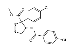 c-4-p-chlorobenzoyloxy-3-p-chlorophenyl-r-3-methoxycarbonyl-4,5-dihydro-3H-pyrazole Structure