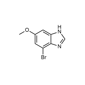 4-溴-6-甲氧基-1H-苯并[d]咪唑结构式