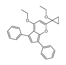4-ethoxy-2-(1-ethoxycyclopropyl)-5,7-diphenylcyclopenta[b]pyran Structure