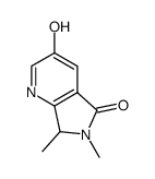 3-Hydroxy-6,7-Dimethyl-6,7-Dihydro-Pyrrolo[3,4-B]Pyridin-5-One结构式