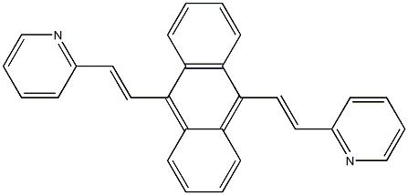 9,10-bis((E)-2-(pyridin-2-yl)vinyl)anthracene structure