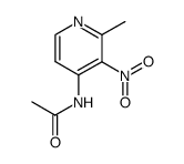 N-(2-methyl-3-nitro-4-pyridyl)acetamide Structure