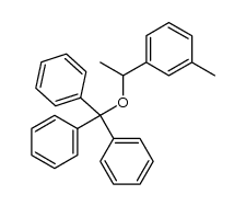 ((1-(m-tolyl)ethoxy)methanetriyl)tribenzene结构式