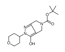 5-Boc-3-hydroxy-2-(tetrahydropyran-4-yl)-2,4,5,6-tetrahydropyrrolo[3,4-c]pyrazole Structure