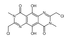 Pyrimido[4,5-g]quinazoline-4,9-dione,2,7-bis(chloromethyl)-3,8-dihydro-5,10-dihydroxy-3,8-dimethyl- Structure