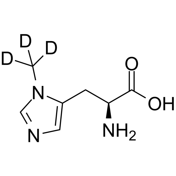 3-Methyl-L-histidine-d3结构式