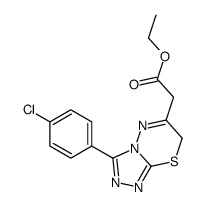 3-(4-氯苯基)-7H-[1,2,4]噻唑并[3,4-b][1,3,4]-6-噻二嗪]-乙酸乙酯结构式