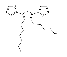 3,4-dihexyl-2,5-dithiophen-2-ylthiophene Structure