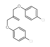 Benzene,1,1'-[(2-methylene-1,3-propanediyl)bis(oxy)]bis[4-chloro- (9CI) structure