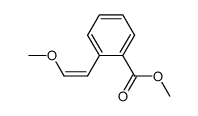 (Z)-1-methoxy-2-(2-methoxycarbonylphenyl)ethene Structure