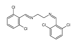 1-(2,6-dichlorophenyl)-N-[2-[(2,6-dichlorophenyl)methylideneamino]ethyl]methanimine结构式