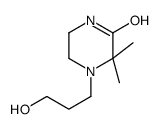 Piperazinone, 4-(3-hydroxypropyl)-3,3-dimethyl- (9CI)结构式