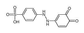 4-[2-(3,4-dioxocyclohexa-1,5-dien-1-yl)hydrazinyl]benzenesulfonic acid结构式