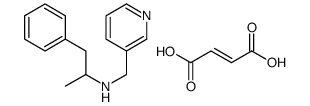 (E)-but-2-enedioic acid,1-phenyl-N-(pyridin-3-ylmethyl)propan-2-amine结构式