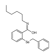 2-benzylselanyl-N-hexylbenzamide结构式