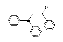 (2-hydroxy-2-phenyl)ethyldiphenylbismuthane Structure