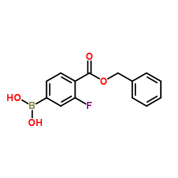 {4-[(Benzyloxy)carbonyl]-3-fluorophenyl}boronic acid Structure
