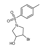 4-bromo-1-(toluene-4-sulfonyl)pyrrolidin-3-ol Structure