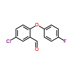 5-Chloro-2-(4-fluorophenoxy)benzaldehyde Structure