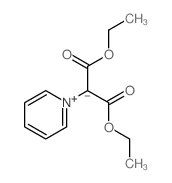 Pyridinium,1-[2-ethoxy-1-(ethoxycarbonyl)-2-oxoethyl]-, inner salt Structure