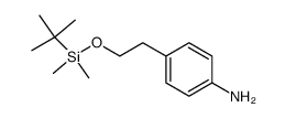 4-(2-{[tert-butyl(dimethyl)silyl]oxy}ethyl)aniline Structure