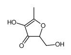 4-hydroxy-2-(hydroxymethyl)-5-methylfuran-3-one结构式