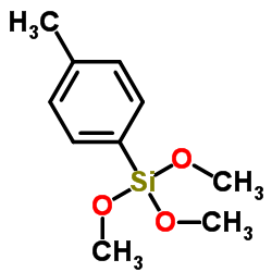 Trimethoxy(4-methylphenyl)silane structure