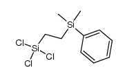Si,Si,Si-trichloro-Si',Si'-dimethyl-Si'-phenyl-Si,Si'-ethanediyl-bis-silane Structure
