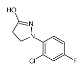 1-(2-chloro-4-fluorophenyl)pyrazolidin-3-one结构式