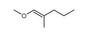 1-methoxy-2-methyl-pent-1-ene Structure