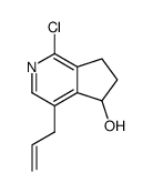 7-allyl-5-aza-4-chloro-1-hydroxy-indan结构式