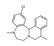 2-Chloro-5,6,7,9,10,14b-hexahydro-5,10-dimethylisoquino[2,1-d][1,4]benzodiazepine Structure